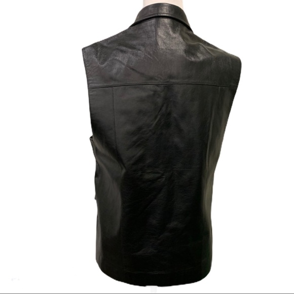 Alligator Italian Classic Leather Vest - Picture 3 of 6